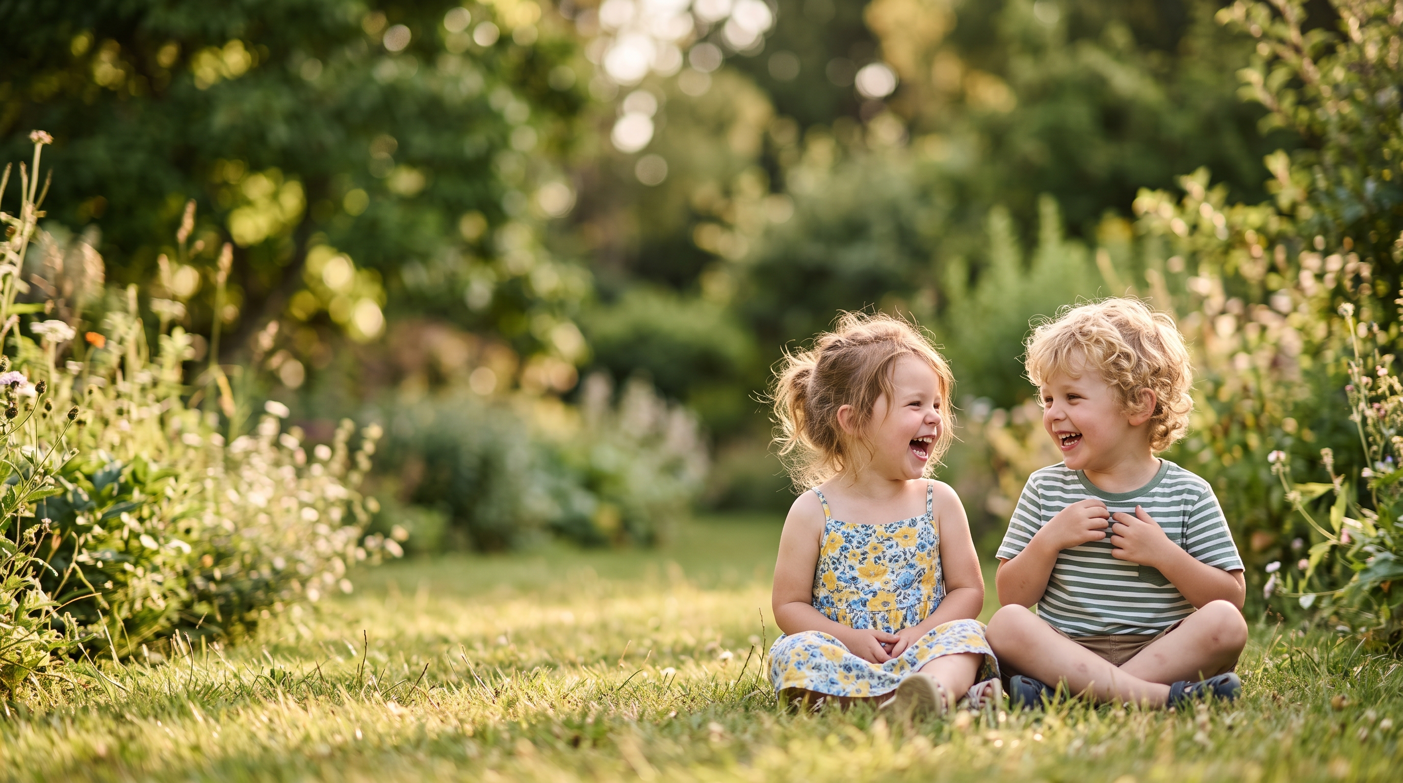 Enfants qui jouent en extérieur